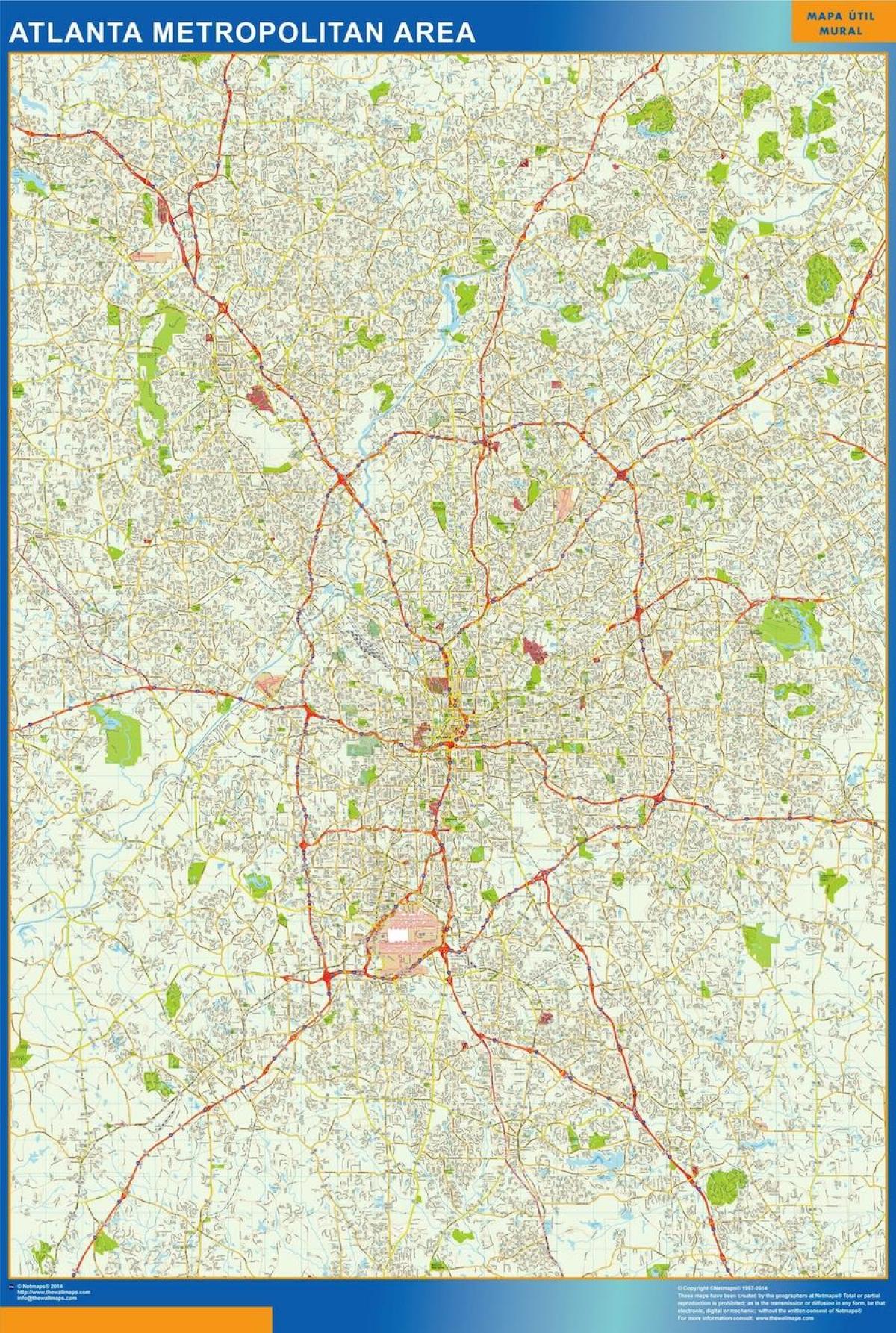 harta strada din Atlanta