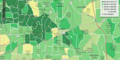 Harta demografică din Atlanta