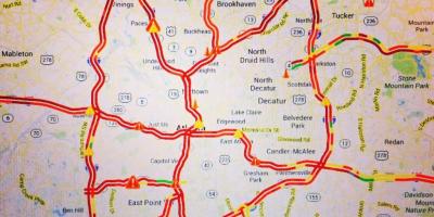 Harta Atlanta trafic