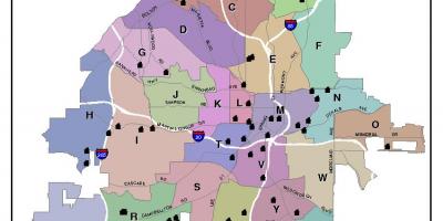 Harta zona Atlanta arată hartă
