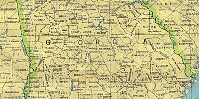 Harta Georgia orașe