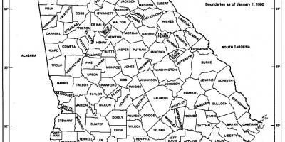 Georgia stat hartă