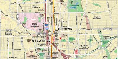Harta midtown Atlanta