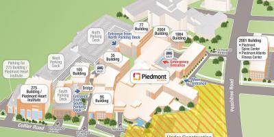 Piemont spital hartă