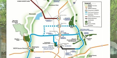 Harta beltline Atlanta