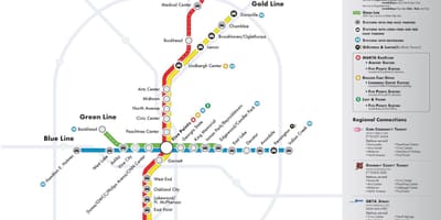 MARTA tren harta Atlanta